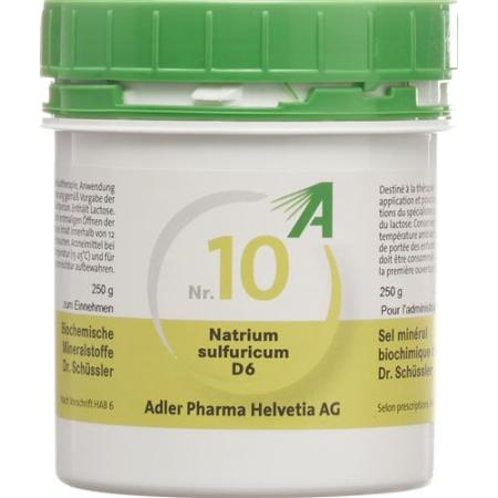 Adler Sch&uuml;ssler Nr10 sodium sulfuricum Tabl D 6 250 g - PrimeCare Global