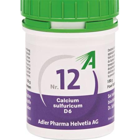Adler Sch&uuml;ssler Nr12 Calcium sulfuricum Tabl D 6 100 g - PrimeCare Global