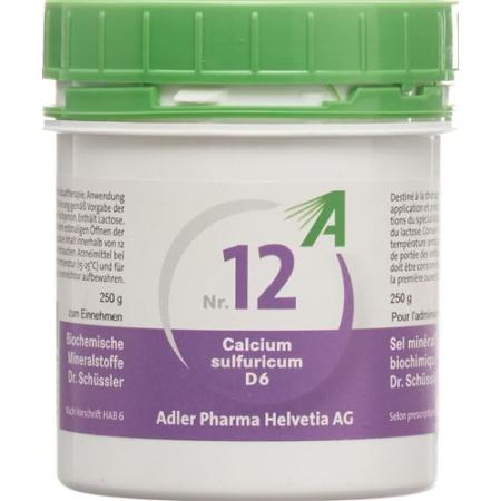 Adler Sch&uuml;ssler Nr12 Calcium sulfuricum Tabl D 6 250 g - PrimeCare Global