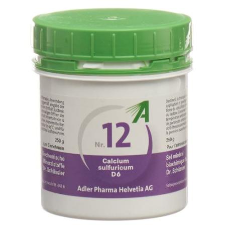 Adler Sch&uuml;ssler Nr12 Calcium sulfuricum Tabl D 6 250 g - PrimeCare Global