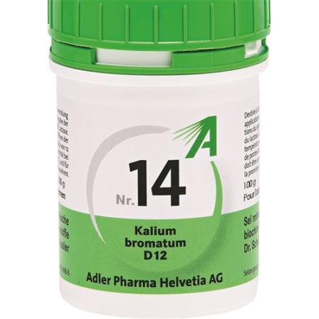 Adler Schuessler Nr14 potassium bromatum Tabl D 12 100 g - PrimeCare Global