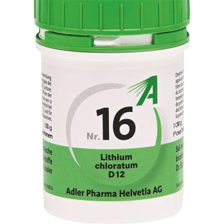 Adler Schuessler Nr16 Lithium chloratum Tabl D 12 100 g - PrimeCare Global