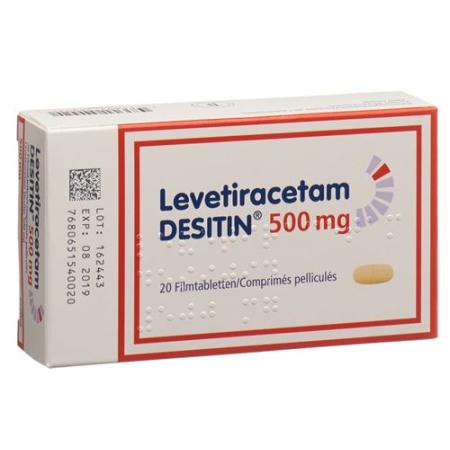 Levetiracetam DESITIN Filmtabl 500 mg 20 pcs - PrimeCare Global