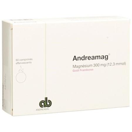 Andreamag Brausetable 300 mg with raspberry flavor 60 pcs - PrimeCare Global