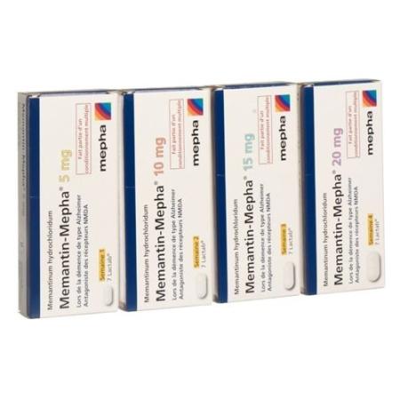 Memantin-Mepha starter pack Lactab 7x5/7x10/7x15/7x20mg 28 pcs - PrimeCare Global