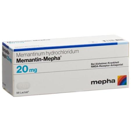 Memantine-Mepha Lactab 20 mg 98 pcs - PrimeCare Global