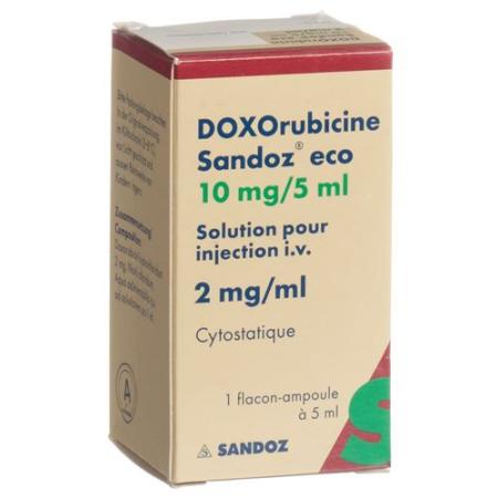 Doxorubicin Sandoz eco Inj L&ouml;s 10 mg/5ml 5 ml - PrimeCare Global