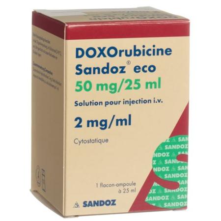 Doxorubicin Sandoz eco Inj L&ouml;s 50 mg/25ml 25 ml - PrimeCare Global