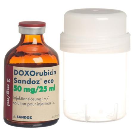 Doxorubicin Sandoz eco Inj L&ouml;s 50 mg/25ml 25 ml - PrimeCare Global