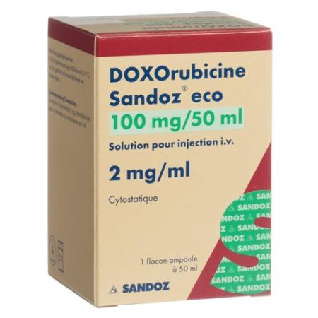 Doxorubicin Sandoz eco Inj L&ouml;s 100 mg/50ml 50 ml - PrimeCare Global