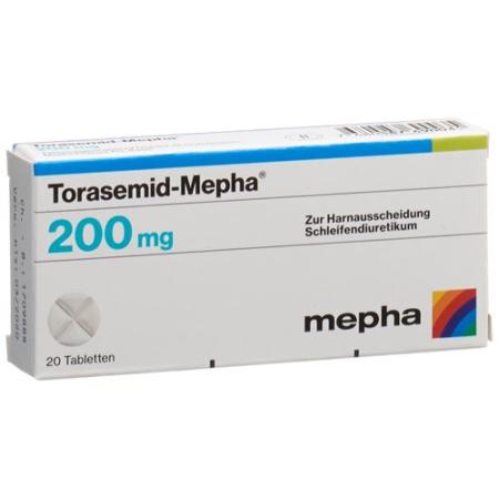 Torasemid-Mepha Tabl 200 mg 20 pcs - PrimeCare Global
