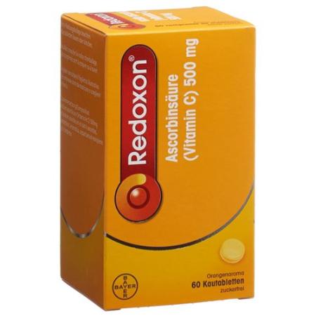 Redoxon chewable tablets 500 mg orange flavor sugar-free 60 pcs - PrimeCare Global