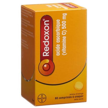 Redoxon chewable tablets 500 mg orange flavor sugar-free 60 pcs - PrimeCare Global