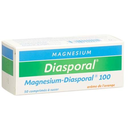 Magnesium Diasporal lozenges 100 mg orange flavor 50 pcs - PrimeCare Global