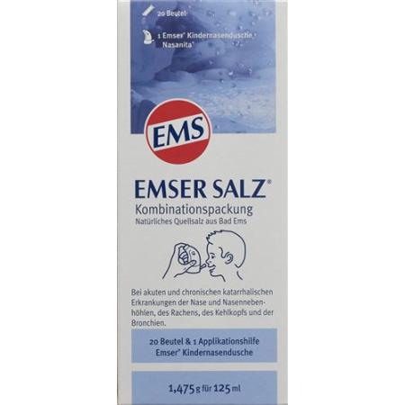Emser salt combination pack children's nose shower - PrimeCare Global