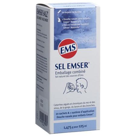 Emser salt combination pack children's nose shower - PrimeCare Global