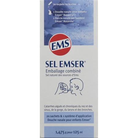 Emser salt combination pack children's nose shower - PrimeCare Global