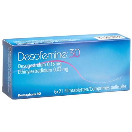 Desofemine 30 film tablets 6 x 21 pcs - PrimeCare Global