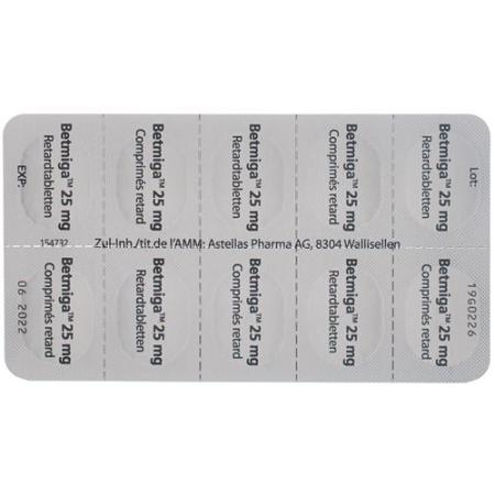 Betmiga Ret Tabl 25 mg 90 pcs - PrimeCare Global