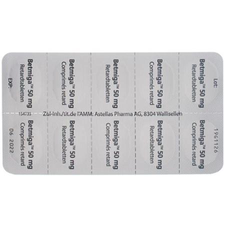 Betmiga Ret Tabl 50 mg 90 pcs - PrimeCare Global