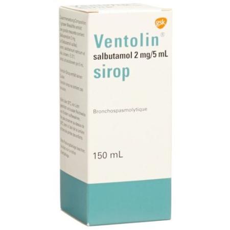 Ventolin syrup 2 mg/5ml without sugar bottle 150 ml - PrimeCare Global