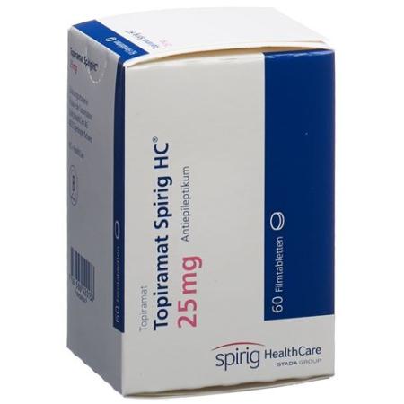 Topiramate Spirig HC Filmtabl 25 mg Ds 60 pcs - PrimeCare Global
