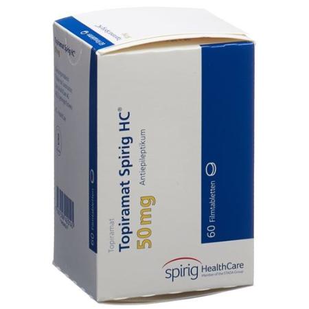 Topiramate Spirig HC Filmtabl 50 mg Ds 60 pcs - PrimeCare Global
