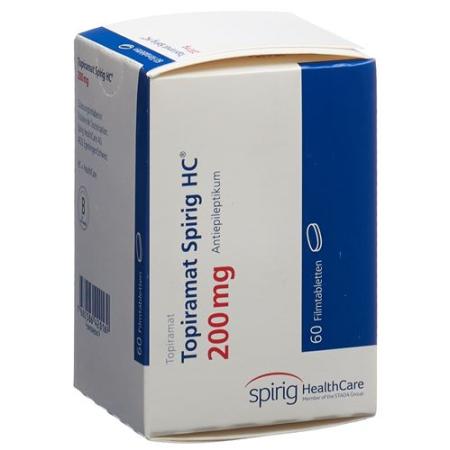 Topiramate Spirig HC Filmtabl 200 mg Ds 60 pcs - PrimeCare Global