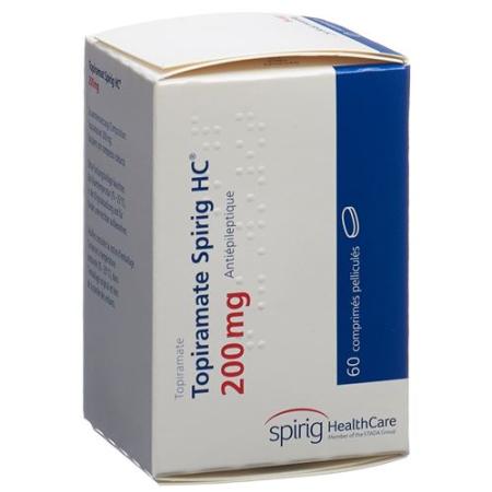 Topiramate Spirig HC Filmtabl 200 mg Ds 60 pcs - PrimeCare Global