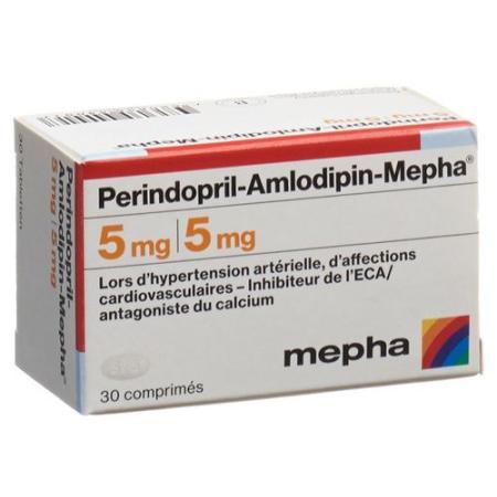 Perindopril-Amlodipin-Mepha Tabl 5mg/5mg Ds 30 pcs - PrimeCare Global