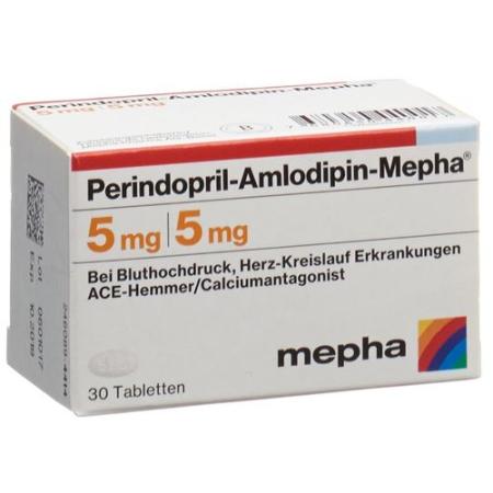 Perindopril-Amlodipin-Mepha Tabl 5mg/5mg Ds 90 pcs - PrimeCare Global