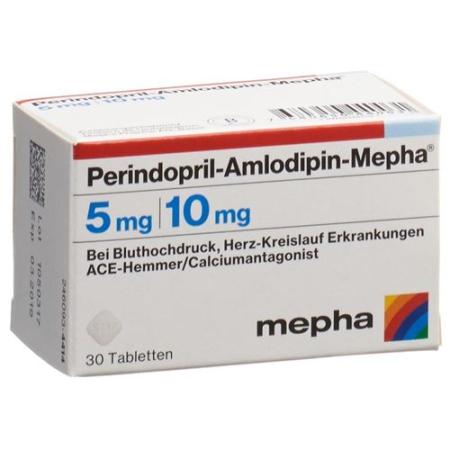 Perindopril-Amlodipin-Mepha Tabl 5mg/10mg Ds 30 pcs - PrimeCare Global