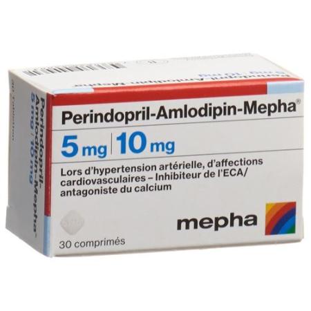 Perindopril-Amlodipin-Mepha Tabl 5mg/10mg Ds 30 pcs - PrimeCare Global