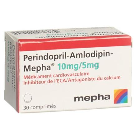 Perindopril-Amlodipin-Mepha Tabl 10mg/5mg Ds 90 pcs - PrimeCare Global
