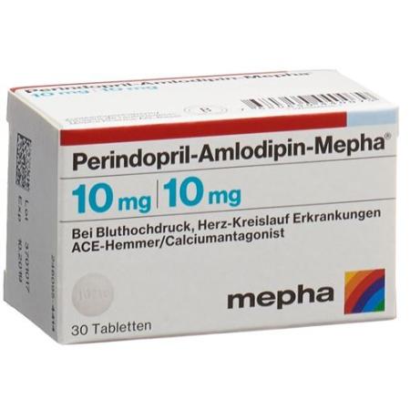 Perindopril-Amlodipin-Mepha Tabl 10mg/10mg Ds 30 pcs - PrimeCare Global
