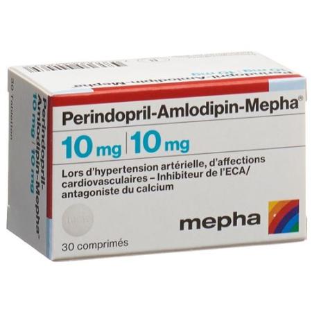 Perindopril-Amlodipin-Mepha Tabl 10mg/10mg Ds 90 pcs - PrimeCare Global
