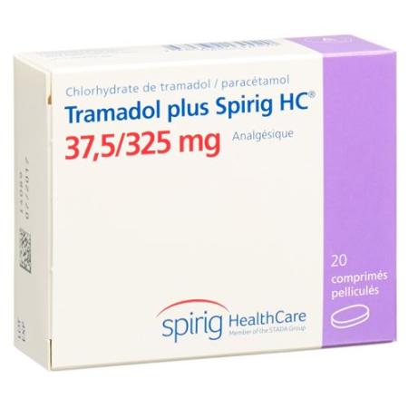Tramadol plus Spirig HC Filmtabl 37.5/325mg 20 pcs - PrimeCare Global