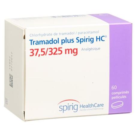 Tramadol plus Spirig HC Filmtablet 37.5/325mg 60 pcs - PrimeCare Global