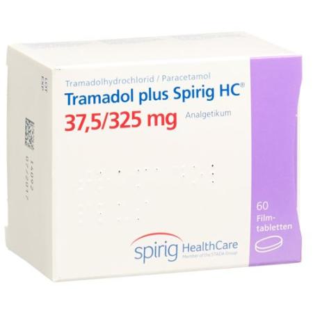 Tramadol plus Spirig HC Filmtablet 37.5/325mg 60 pcs - PrimeCare Global