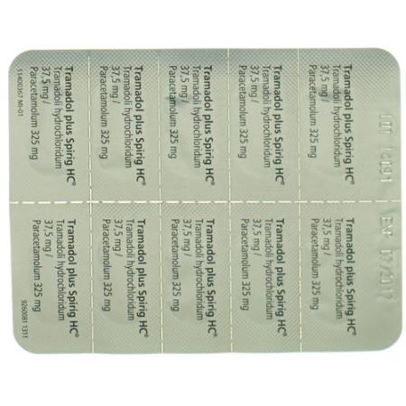 Tramadol plus Spirig HC Filmtablet 37.5/325mg 60 pcs - PrimeCare Global