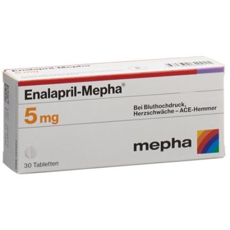 Enalapril-Mepha Tabl 5 mg 30 pcs - PrimeCare Global