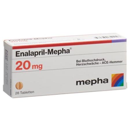 Enalapril-Mepha Tabl 20 mg 28 pcs - PrimeCare Global