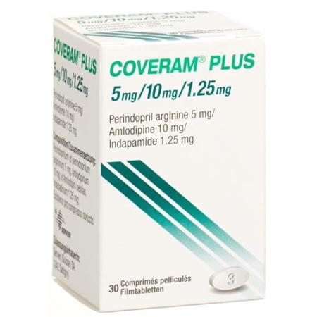 Coveram plus Filmtablet 5/10/1.25mg Ds 30 pcs - PrimeCare Global