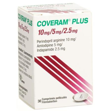 Coveram plus Filmtablet 10/5/2.5mg Ds 30 pcs - PrimeCare Global