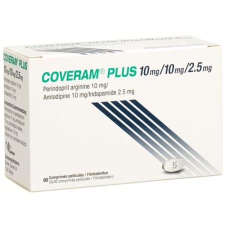 Coveram plus Filmtablet 10/10/2.5mg Ds 90 pcs - PrimeCare Global