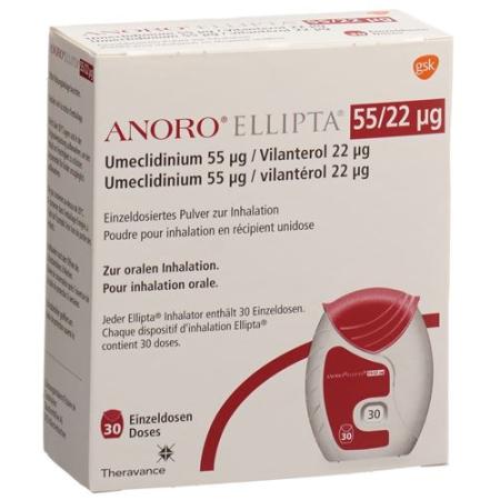 Anoro Ellipta Inh Plv 55 mcg/22 mcg 30 doses - PrimeCare Global