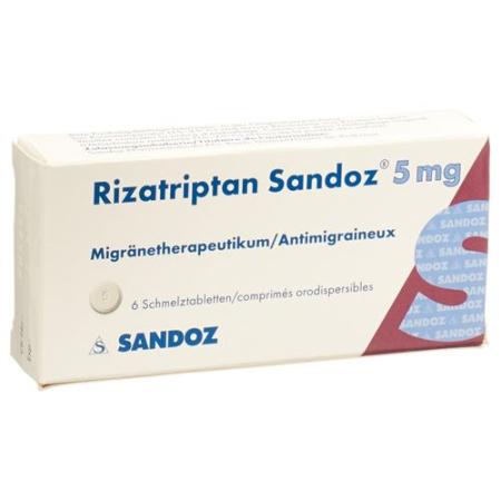 Rizatriptan Sandoz Melting Tabl 5 mg 6 pcs - PrimeCare Global