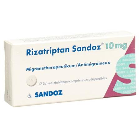 Rizatriptan Sandoz Melting Tabl 10 mg 12 pcs - PrimeCare Global