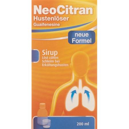 NeoCitran cough suppressant syrup glass bottle 200 ml - PrimeCare Global