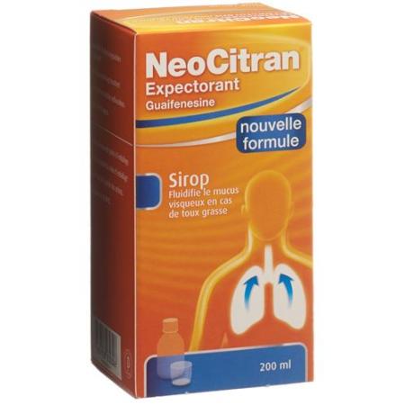 NeoCitran cough suppressant syrup glass bottle 200 ml - PrimeCare Global